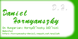 daniel hornyanszky business card